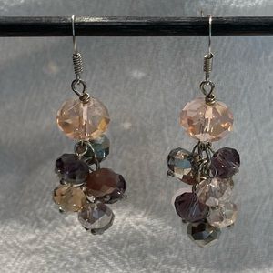Beaded string earrings
